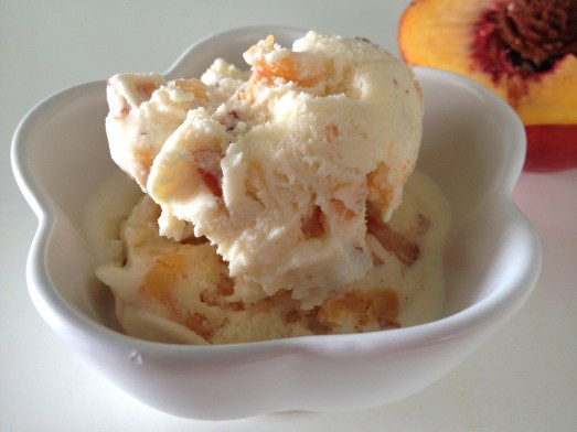 peach ice cream